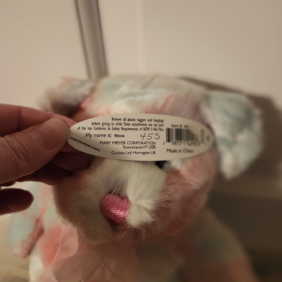 Mary Meyer Colorful Plush Teddy Bear Nova New - Picture 5 of 6